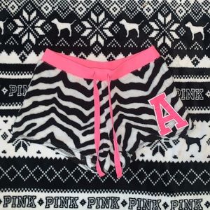 Zebra Stripes Shorts with letter A